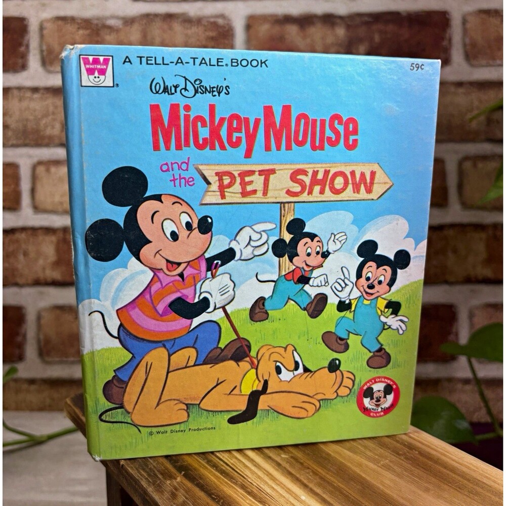 VTG 1976 Whitman Tell-A-Tale Book, Disney Mickey Mouse and the Pet Show